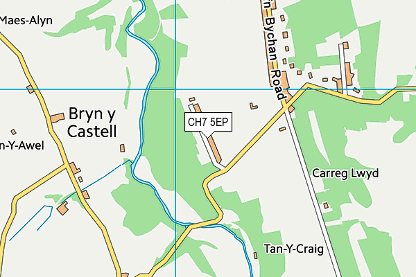 CH7 5EP map - OS VectorMap District (Ordnance Survey)