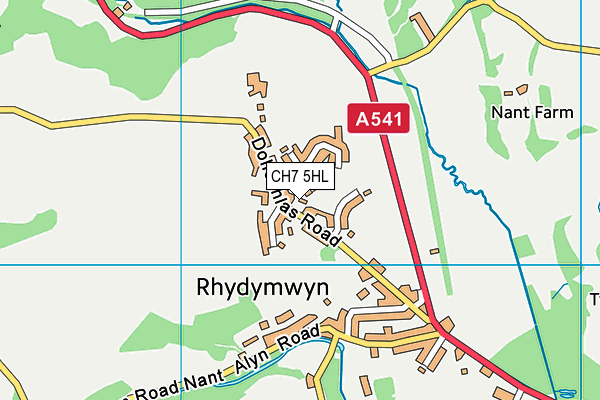 CH7 5HL map - OS VectorMap District (Ordnance Survey)