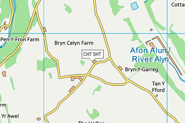 CH7 5HT map - OS VectorMap District (Ordnance Survey)