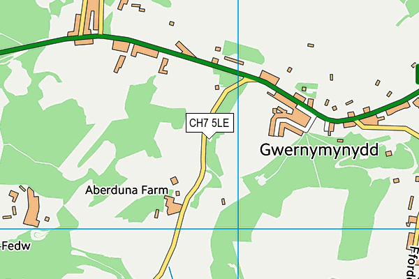 CH7 5LE map - OS VectorMap District (Ordnance Survey)