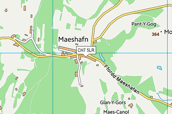 CH7 5LR map - OS VectorMap District (Ordnance Survey)