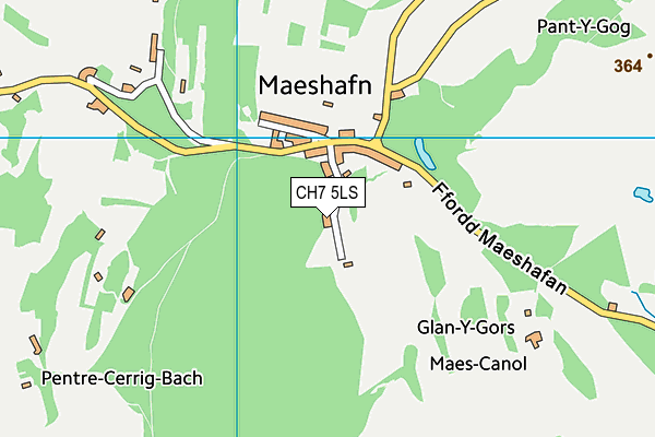 CH7 5LS map - OS VectorMap District (Ordnance Survey)