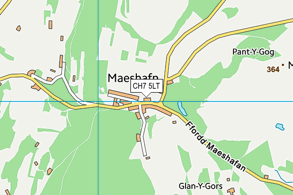 CH7 5LT map - OS VectorMap District (Ordnance Survey)