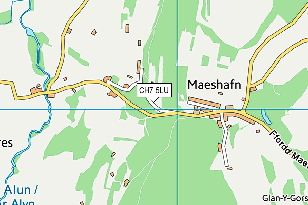 CH7 5LU map - OS VectorMap District (Ordnance Survey)