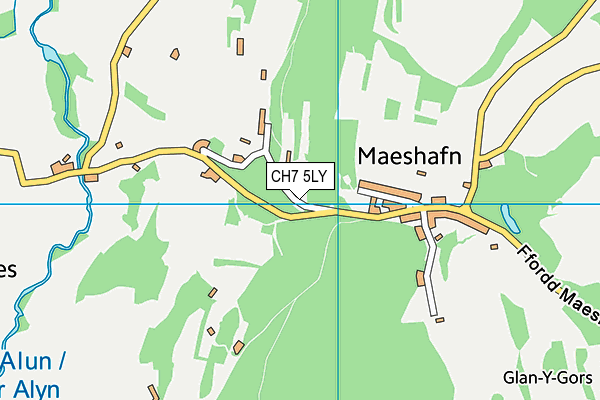 CH7 5LY map - OS VectorMap District (Ordnance Survey)