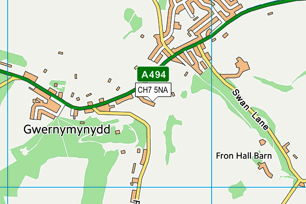 CH7 5NA map - OS VectorMap District (Ordnance Survey)