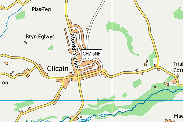 CH7 5NF map - OS VectorMap District (Ordnance Survey)