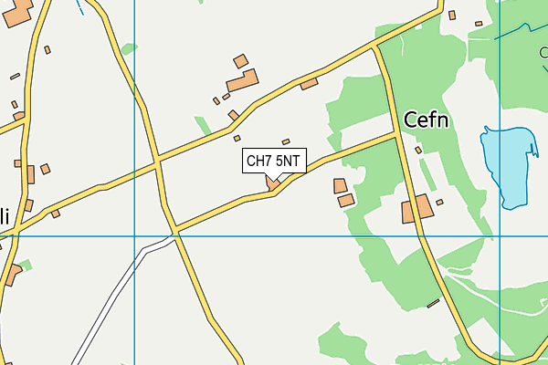 CH7 5NT map - OS VectorMap District (Ordnance Survey)