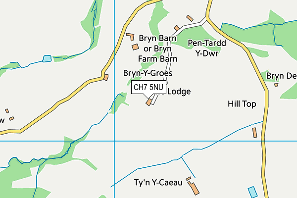 CH7 5NU map - OS VectorMap District (Ordnance Survey)