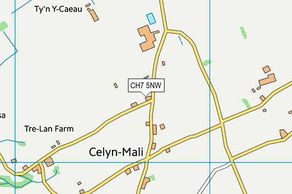 Ysgol Y Foel map (CH7 5NW) - OS VectorMap District (Ordnance Survey)