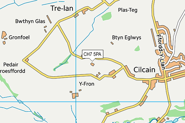 CH7 5PA map - OS VectorMap District (Ordnance Survey)