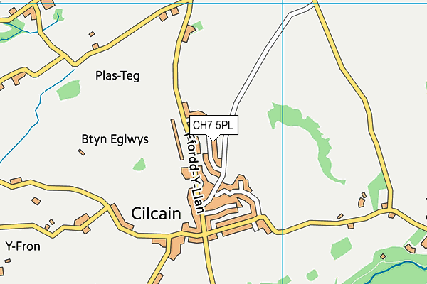 CH7 5PL map - OS VectorMap District (Ordnance Survey)