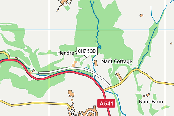 CH7 5QD map - OS VectorMap District (Ordnance Survey)