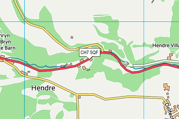 CH7 5QF map - OS VectorMap District (Ordnance Survey)