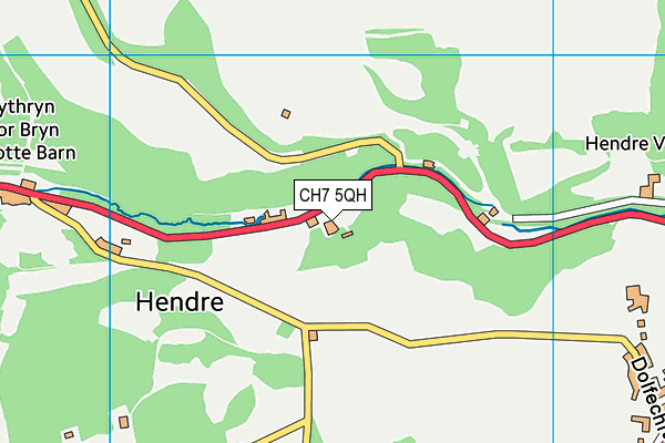 CH7 5QH map - OS VectorMap District (Ordnance Survey)