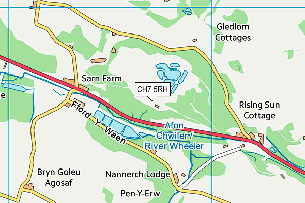 CH7 5RH map - OS VectorMap District (Ordnance Survey)