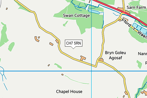 CH7 5RN map - OS VectorMap District (Ordnance Survey)