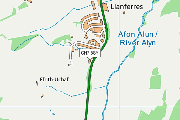 CH7 5SY map - OS VectorMap District (Ordnance Survey)