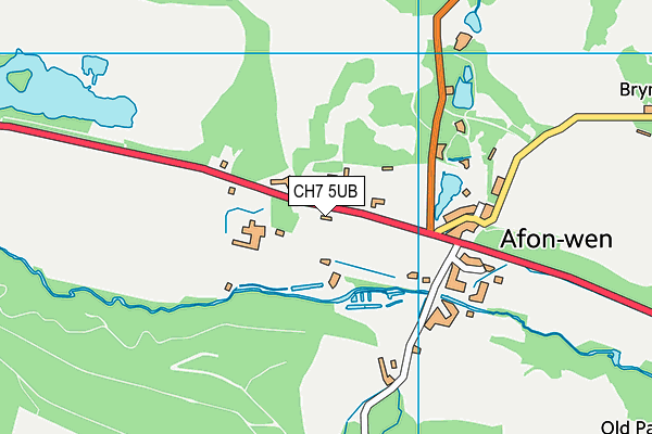 CH7 5UB map - OS VectorMap District (Ordnance Survey)