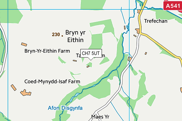 CH7 5UT map - OS VectorMap District (Ordnance Survey)