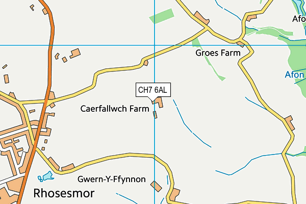 CH7 6AL map - OS VectorMap District (Ordnance Survey)