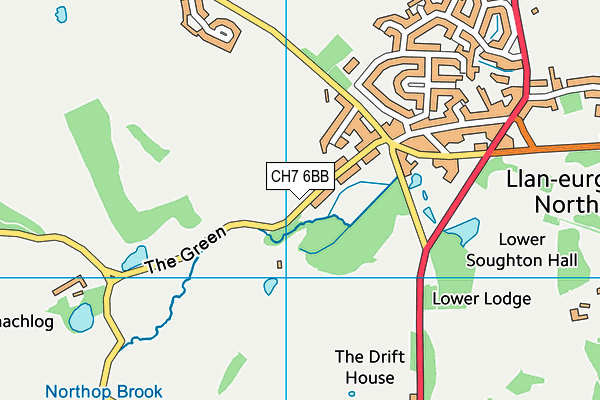 CH7 6BB map - OS VectorMap District (Ordnance Survey)