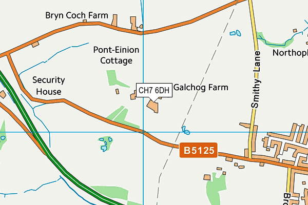 CH7 6DH map - OS VectorMap District (Ordnance Survey)