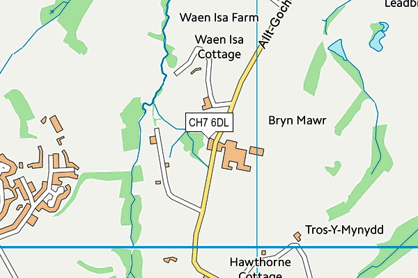 CH7 6DL map - OS VectorMap District (Ordnance Survey)