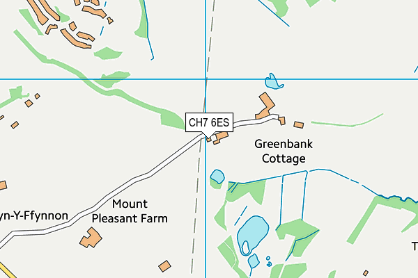 CH7 6ES map - OS VectorMap District (Ordnance Survey)