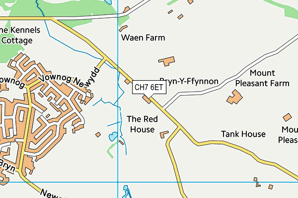 CH7 6ET map - OS VectorMap District (Ordnance Survey)