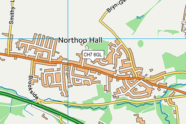 CH7 6GL map - OS VectorMap District (Ordnance Survey)