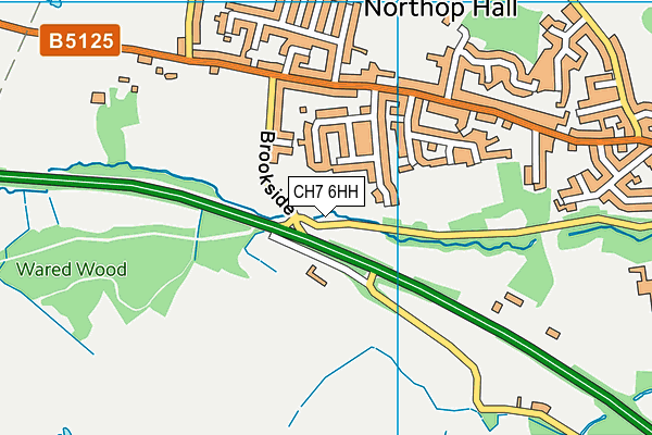 CH7 6HH map - OS VectorMap District (Ordnance Survey)