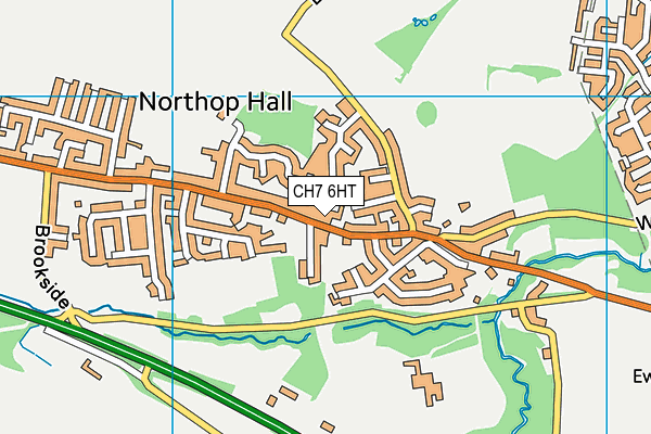 CH7 6HT map - OS VectorMap District (Ordnance Survey)