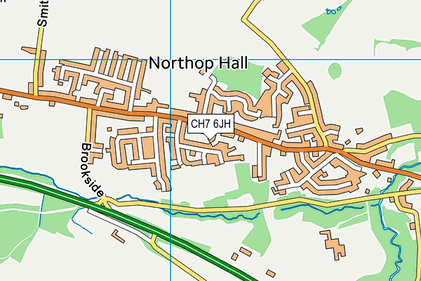 CH7 6JH map - OS VectorMap District (Ordnance Survey)