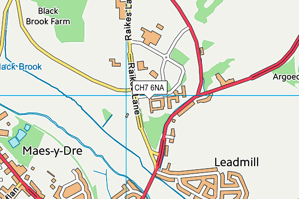 CH7 6NA map - OS VectorMap District (Ordnance Survey)