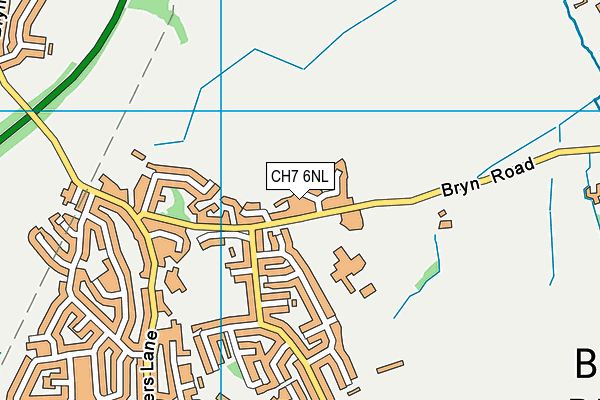 CH7 6NL map - OS VectorMap District (Ordnance Survey)