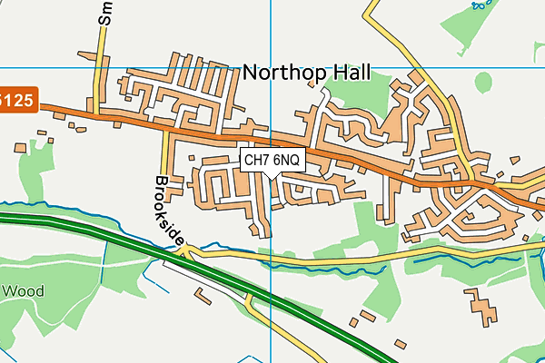 CH7 6NQ map - OS VectorMap District (Ordnance Survey)