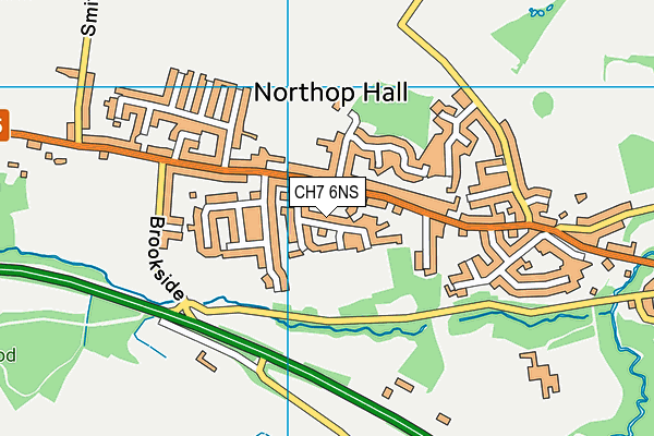 CH7 6NS map - OS VectorMap District (Ordnance Survey)