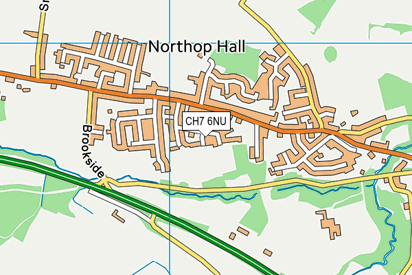 CH7 6NU map - OS VectorMap District (Ordnance Survey)