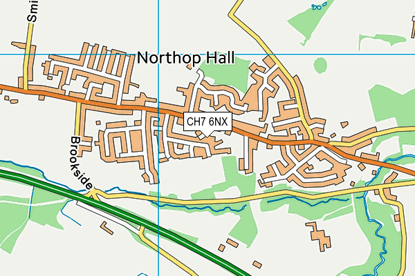 CH7 6NX map - OS VectorMap District (Ordnance Survey)