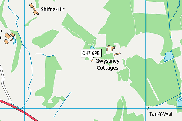 CH7 6PB map - OS VectorMap District (Ordnance Survey)