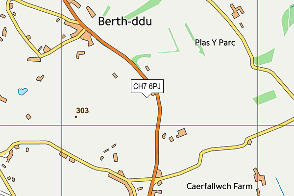 CH7 6PJ map - OS VectorMap District (Ordnance Survey)