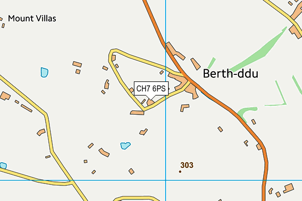 CH7 6PS map - OS VectorMap District (Ordnance Survey)