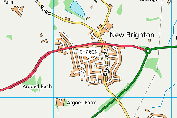 CH7 6QN map - OS VectorMap District (Ordnance Survey)