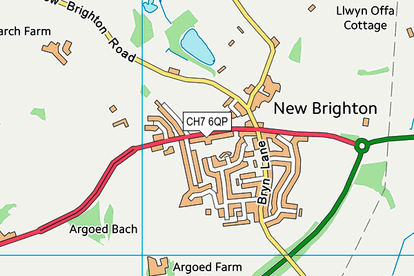 CH7 6QP map - OS VectorMap District (Ordnance Survey)