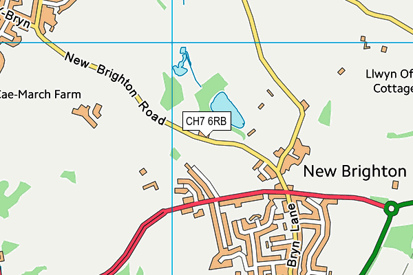 CH7 6RB map - OS VectorMap District (Ordnance Survey)