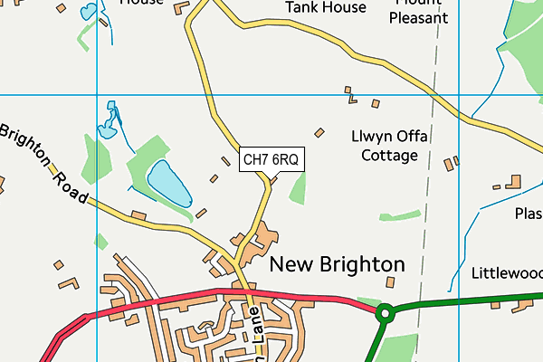 CH7 6RQ map - OS VectorMap District (Ordnance Survey)