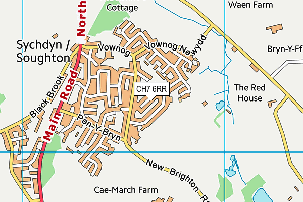 CH7 6RR map - OS VectorMap District (Ordnance Survey)