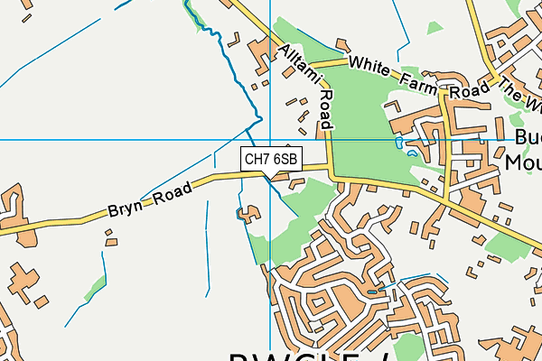 CH7 6SB map - OS VectorMap District (Ordnance Survey)