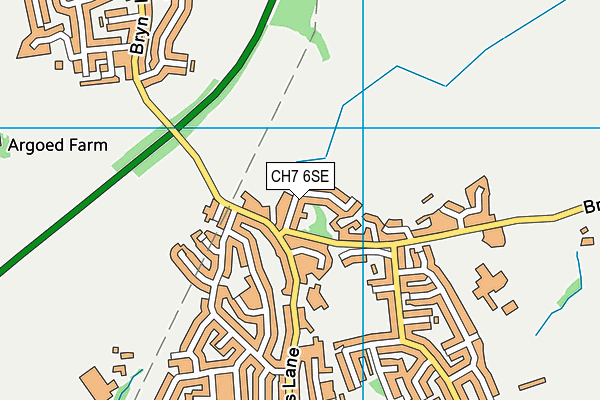 CH7 6SE map - OS VectorMap District (Ordnance Survey)